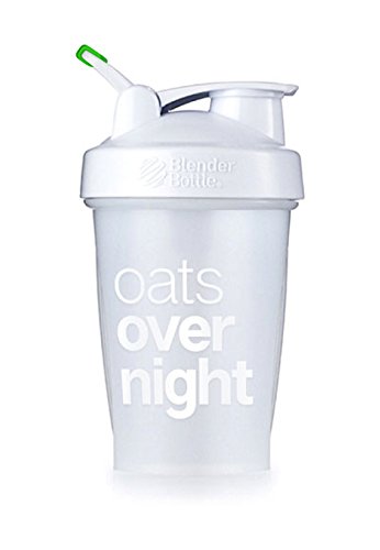 Oats Overnight BlenderBottle - Customized for Overnight Oats - NO Whisk  Ball - Milk Fill Line - Clear/White/Green 