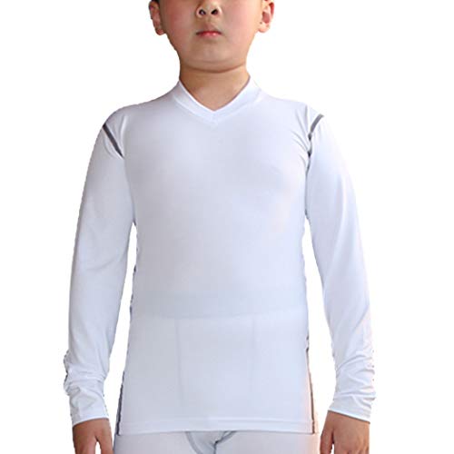 LANBAOSI Long Sleeve Compression Shirts for Boys 3 Pack Soccer Practice  T-Shirt Athletic Sports Base