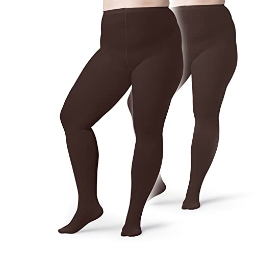 Women's Opaque Plus Size Tights 60 Denier Nylons - 1 Pairs