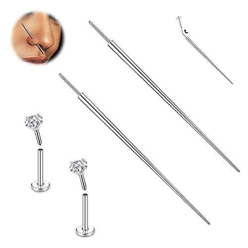 8 Pcs Piercing Taper Pin Body Piercing Assistant Tool Nose Piercing Taper  Pin Ear Piercing Taper Pin