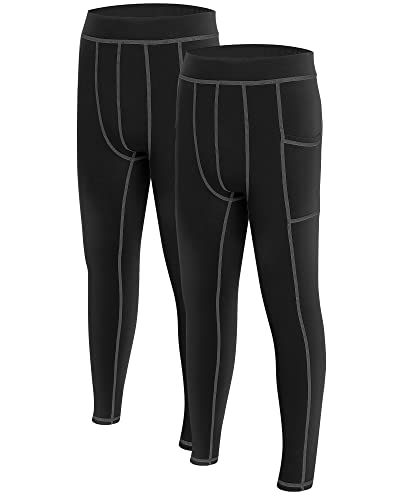 Runhit Youth Boy's Thermal Pants Long Johns for Boys Thermal