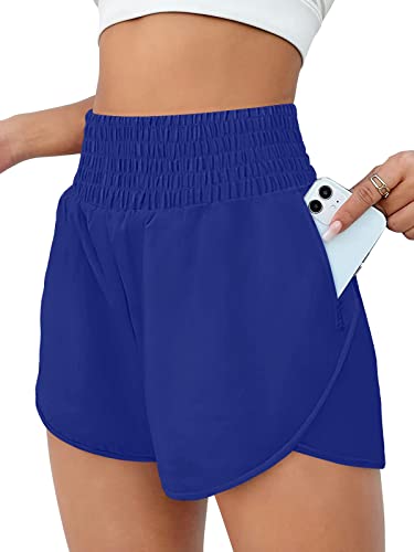 AUTOMET Women's Athletic Shorts High Waisted Running Shorts Gym Workout  Shorts Casual Comfy Sport Shorts with