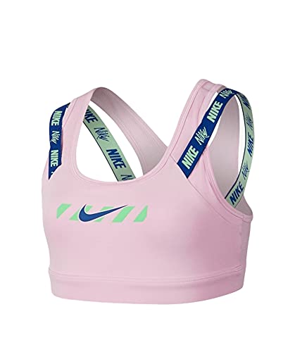 Nike Big Girl's Athletic Double-Strap Pro Classic Sports Bra, Pink, L