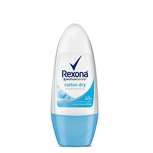 REXONA Women Cotton Dry Roll On Deodorant 50ml -Ultra-dry antiperspirant  protection with Motionsense the more