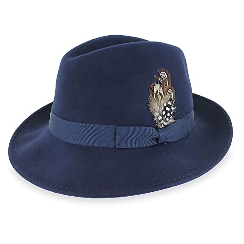 Vintage Men's Hat - Blue