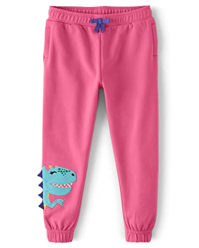 Gymboree Girls and Toddler Fleece Jogger Sweatpants 5T Pink Dino