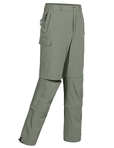 JNGSA Men's Hiking Pants Convertible Quick Dry Lightweight Zip-Off