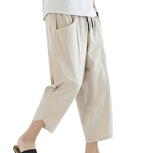Short bloomers for men and women white cotton