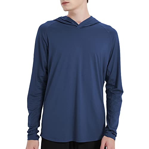 netdraw Men's Ultra-Soft Bamboo Hoodie Shirt UPF 50+ Sun