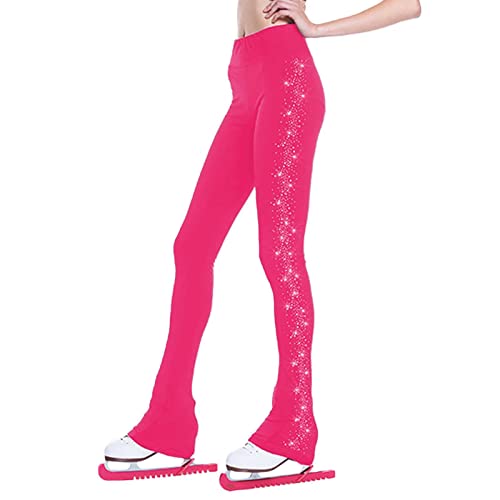 Figure Skating Pants Women Girls Warm Fleece Ice Skating Pants