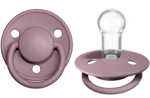 BIBS Pacifiers De Lux, BPA-Free Natural Rubber Baby Pacifier, Made in  Denmark