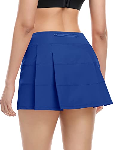 Werena Pleated Tennis Skirt W Pockets Skort Shorts Athletic Golf