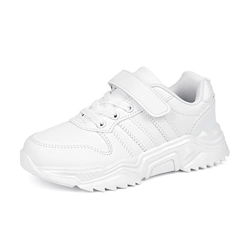 Kids Shoes Boys Running Tennis Athletic Shoes Girls Sneakers Comfortable  for Little Kid/Big Kid White - Walmart.com