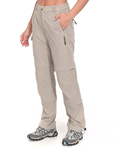 Little Donkey Andy Women's Stretch Convertible Pants, Zip-Off Quick-Dry  Hiking Pants Khaki Small