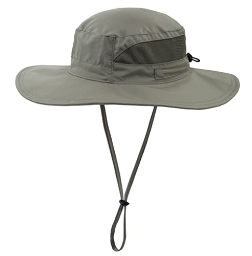 Connectyle Men's Outdoor Boonie Sun Hat UV Protection Fishing Hiking  Camping Hat Army Green