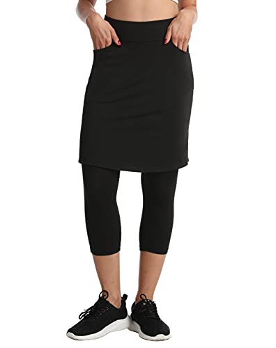 New 20-21 athletic tshirt material pencil skirt with long leggings  attached