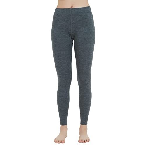 METARINO Merino Wool Base Layer Leggings for Women, Midweight