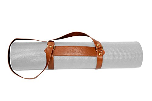 Open Road Goods Vegan Leather Yoga Mat Carrier Sling/Adjustable Blanket  Strap/Faux Leather Bedroll Straps