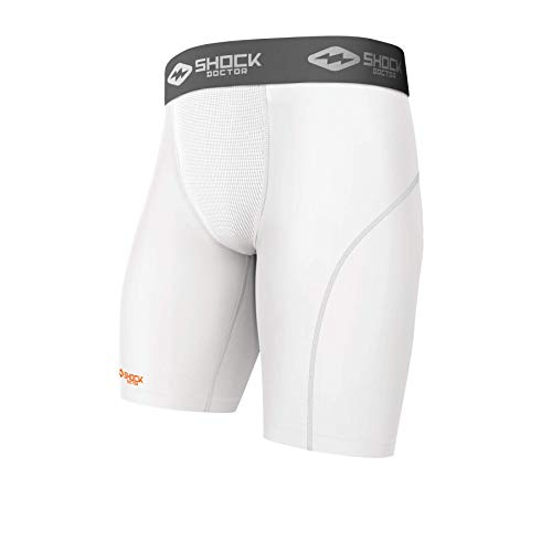 Shock Doctor Compression Shorts with Cup Pocket. Supporter