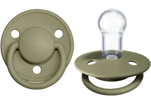 BIBS Pacifiers De Lux, BPA-Free Natural Rubber Baby Pacifier, Made in  Denmark