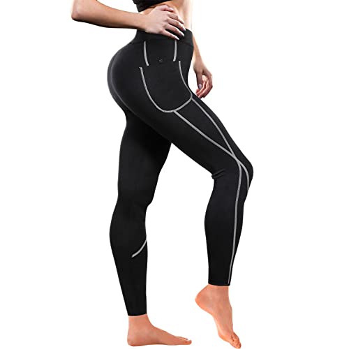 Women Sauna Leggings Sweat Shorts Pants Compression Thermo Body
