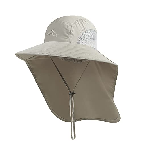 Outdoor Sun Hat for Men with 50+ UPF Protection Safari Cap Wide Brim  Fishing Hat