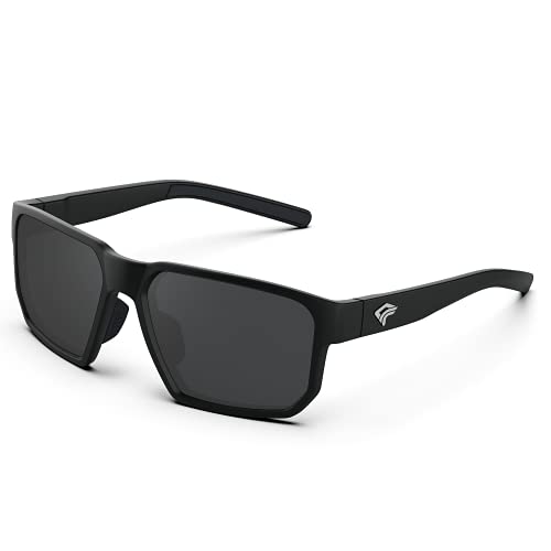 TOREGE Sports Polarized Sunglasses for Men Women Glasses Cycling Running  Fishing Boating Trekking Beach Glasses TR66 Tr66(matte Black& Black&black  Lens)
