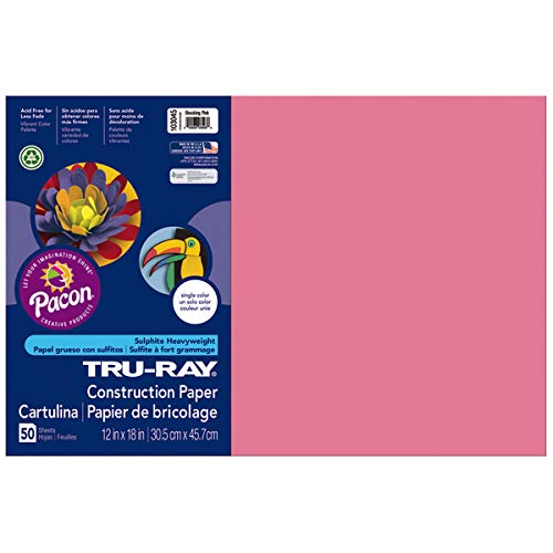 Pacon Tru-Ray Construction Paper - 9 x 12, Assorted, 50 Sheets