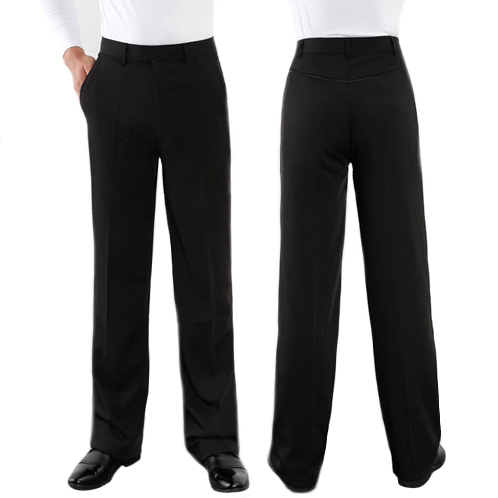 YM YOUMU Men Latin Salsa Dance Pants Smooth Competition Ballroom Practice  Trousers Modern Rumba Tango Dancewear