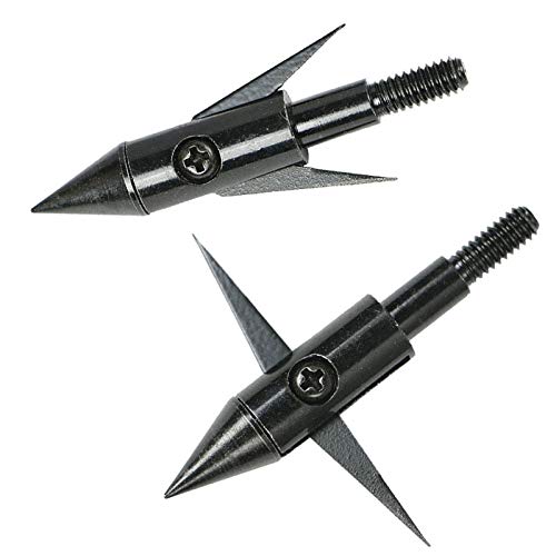 6 Pack Bowfishing Broadhead Fishing Arrow Tip Compound Bow and Crossbow 150  Grain Arrowheads