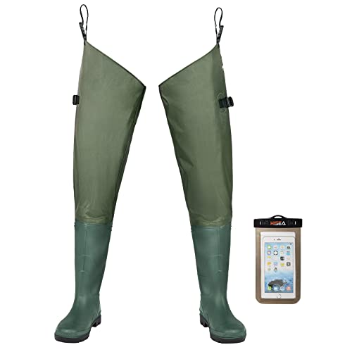FISHINGSIR Hip Waders Waterproof Hip Boots for Men and Women with Boots  Lightweight Bootfoot Cleated 2