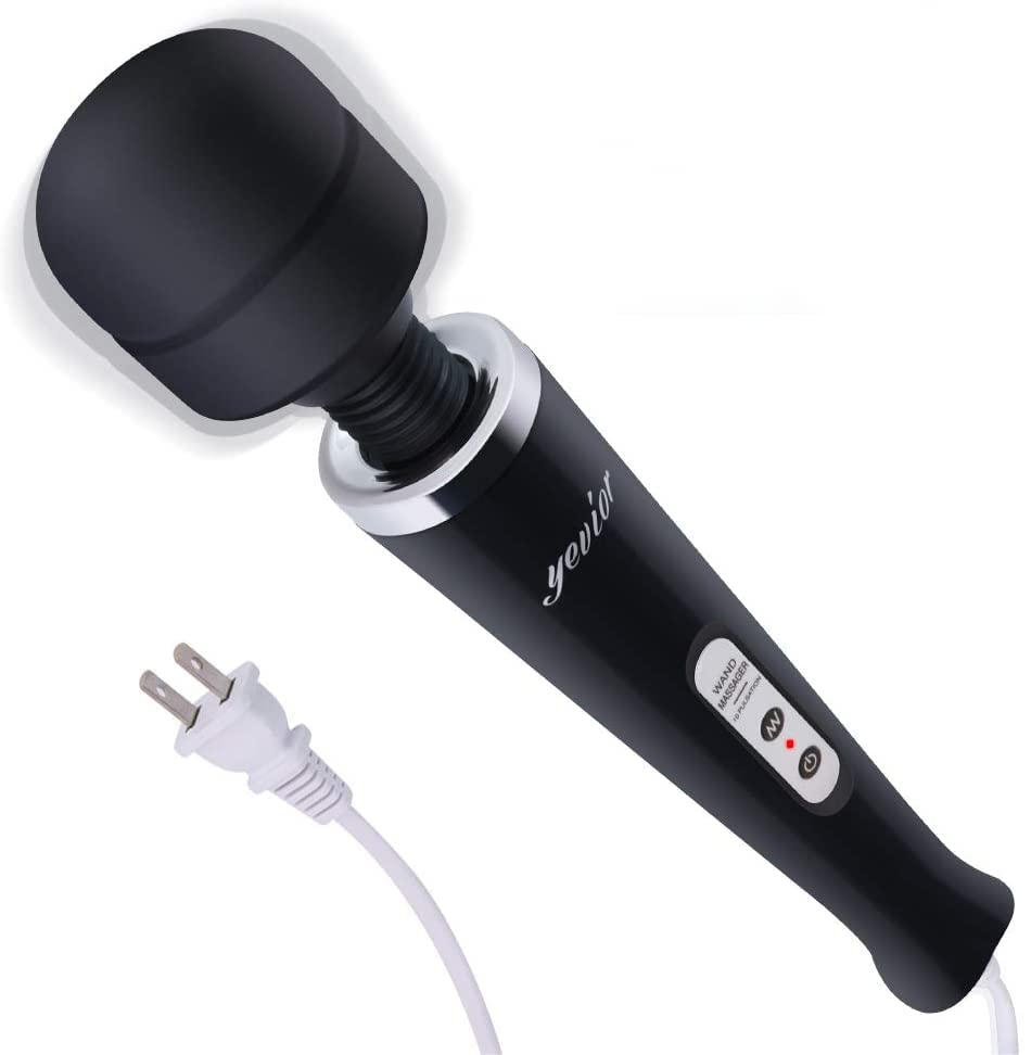 YEVIOR Cordless Personal Wand Electric Massager with 10 Powerful Pulse  Settings, Rechargeable Handheld Back Massager Wand Massage for Deep Muscles