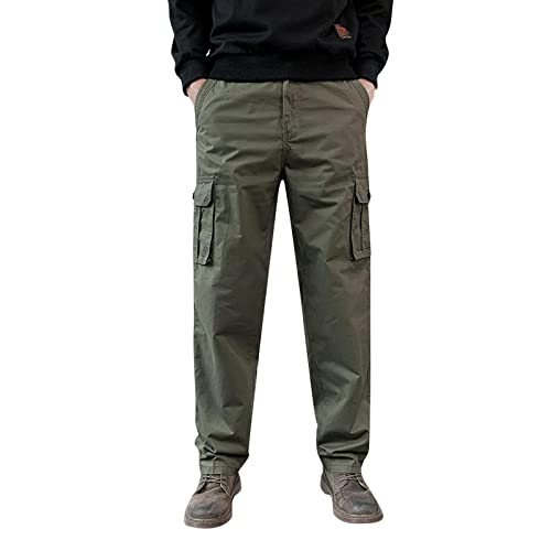 Pants for Men Modern Fit Athletic Fishing Long Pants Utility Short Workwear  Hiking Sweatpants C #2