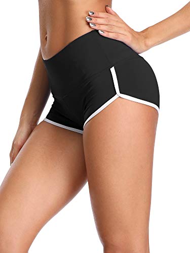 CADMUS Women's Workout Yoga Gym Shorts Medium Pack of 1:1301# Black