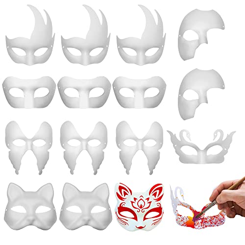 Halloween Party DIY Scary Masks White Full Face Cosplay Activated