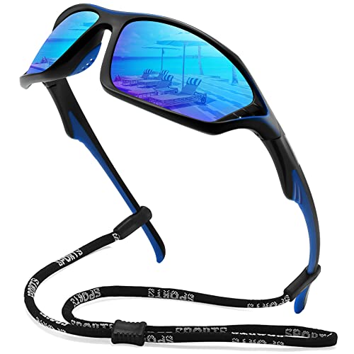 WOWSUN Polarized Sports Sunglasses for Men Lightweight Cycling