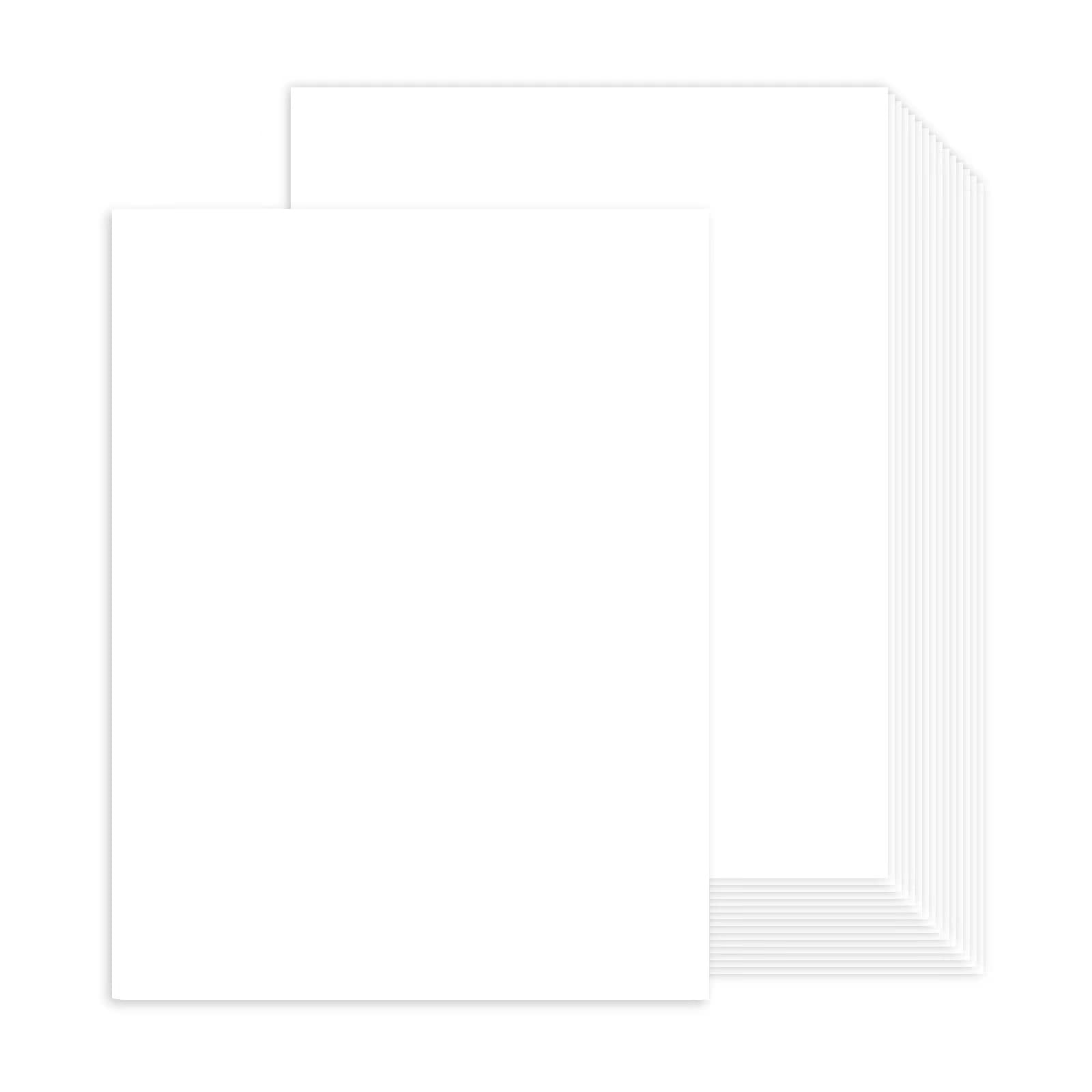 100 Sheets White Cardstock 8.5 x 11 Thick Paper Goefun 80lb Card Stock  Printer Paper for
