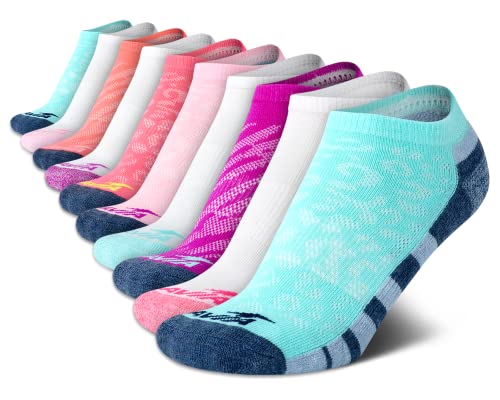 Avia Girls' Socks - 10 Pack Athletic Low Cut No Show Cushioned