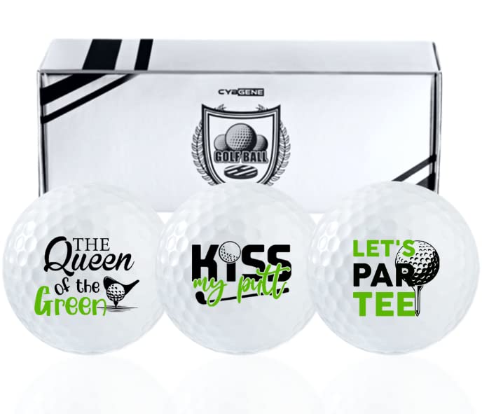 CybGene Funny Golf Gifts Set for Men & Women, Golf Balls Set for Golf  Lovers, Perfect for Golf Lovers The Queen of The Green