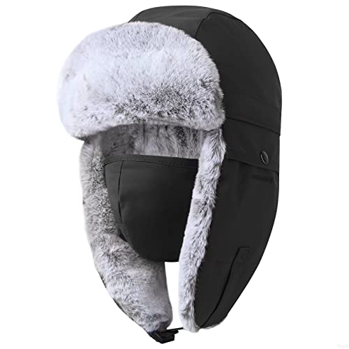 Winter Windproof Ear Flap Hats Denim Baseball Cap Ushanka Trapper