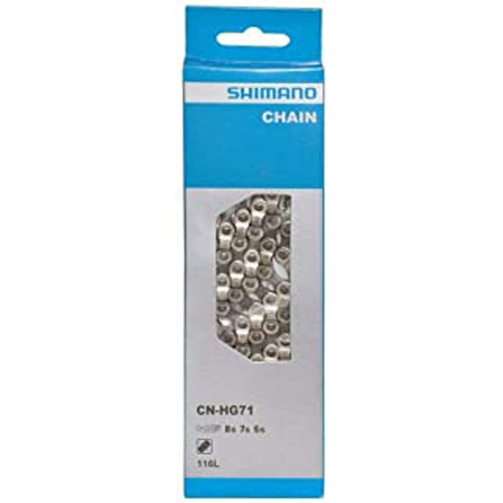 Shimano CN-HG71 6/7/8-speed Chaîne 116 Left Silver/brown