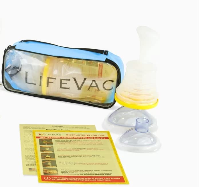 LifeVac Blue Travel Kit - Choking Rescue Device, Portable Suction