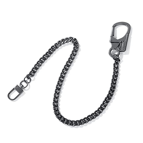 Ahiller Biker Wallet Chain, Heavy Duty Pocket Chain with Round Clasp, Men  Chains for Keys, Jeans, Pants, Purse and Handbag Pant Chain-black
