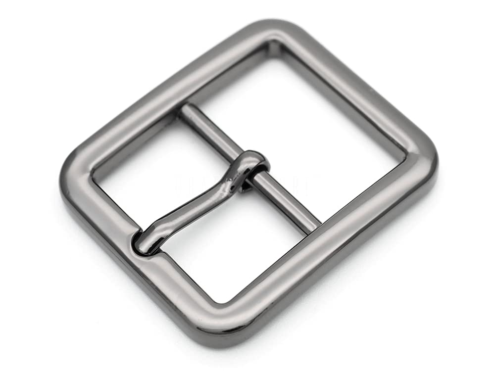 CRAFTMEMORE 4pcs 1/2, 5/8 Belt Buckle Single Prong Oval Center Bar  Buckles for Belt Purse Making Accessories SC60