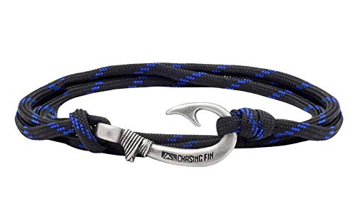 Chasing Fin Fish Hook Pendant Bracelet - Cool 30-Inch Military-Grade 550  Paracord Bracelet & Anklet 