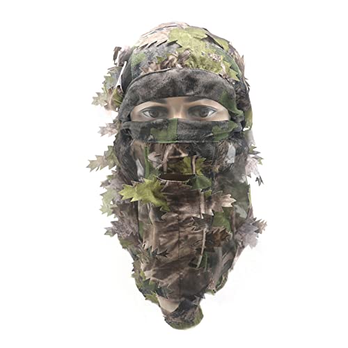 Hunting Face Mask Camouflage Leafy Hat Ghillie Face Covering - Temu