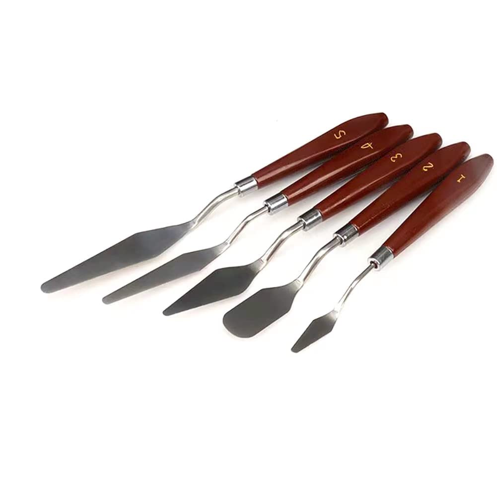 Dyiom 9 Pieces Stainless Steel Spatula Palette Knife Paint Scraper