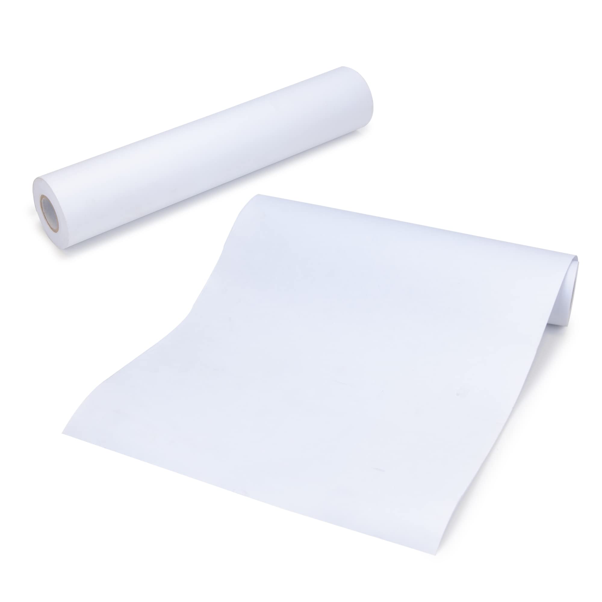 2 Rolls White Arts and Crafts Paper Rolls Fadeless Bulletin Board Paper, Size: 500X30CM