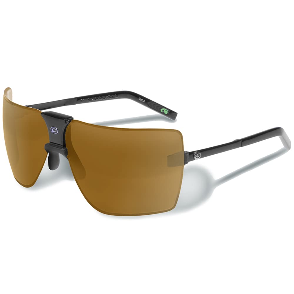 Gargoyles Classic Shield Sunglasses For Men Matte Black/Gold