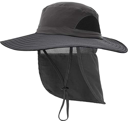 Sun Hats for Men Women Fishing Hat with Neck Flap UPF 50+